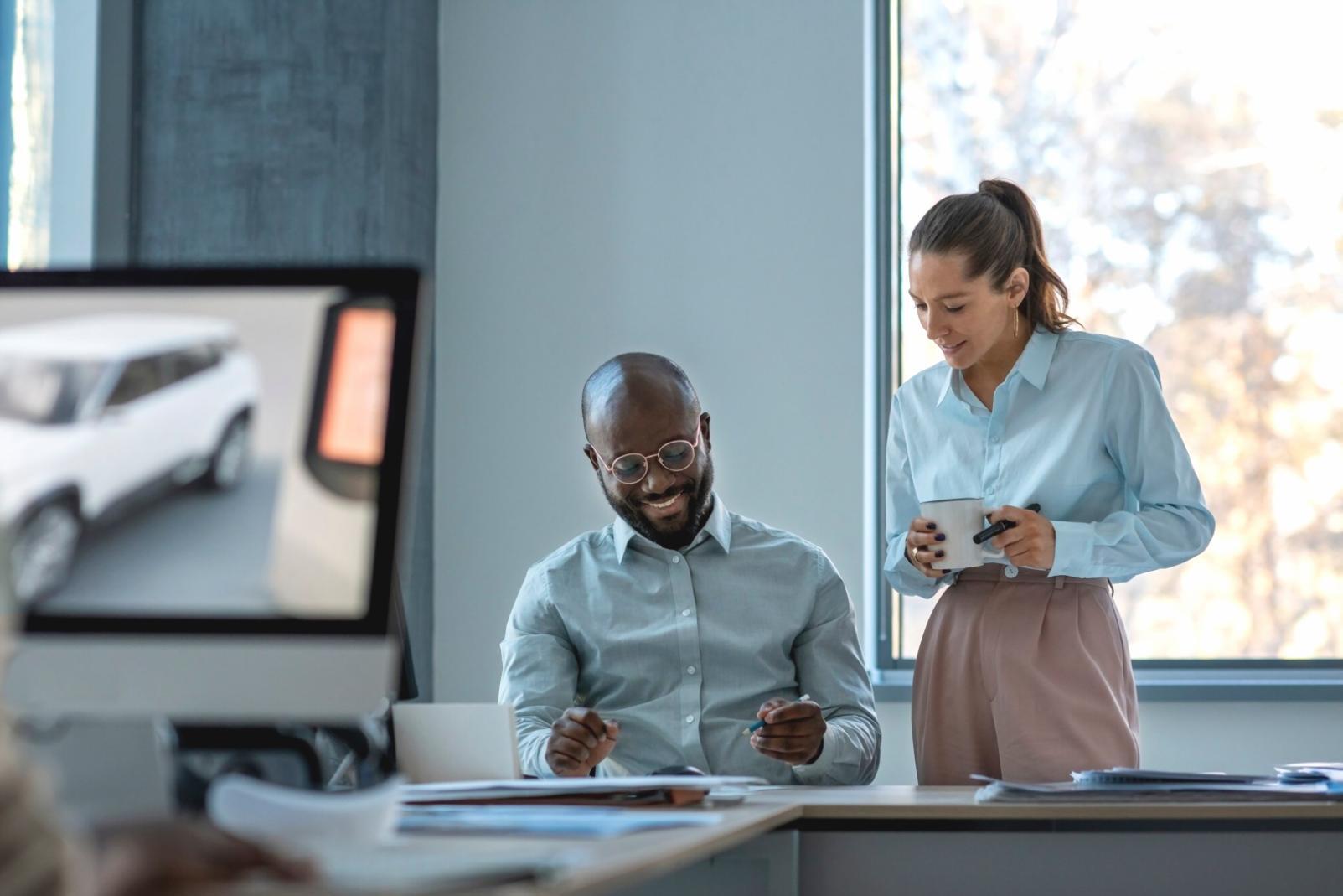 Professional budget planning workspace with financial documents and analysis tools